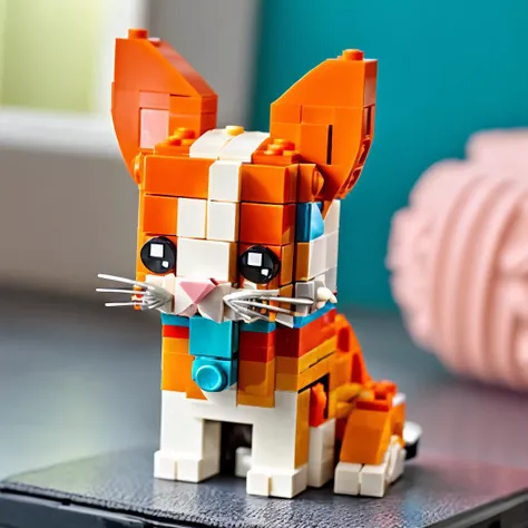 RAW photo, LEGO BrickHeadz, <lora:lego_v1.1:0.8> a Devon Rex cat, (high detailed skin:1.2), 8k uhd, dslr, soft lighting, high quality