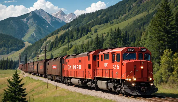 abstract landscape photograph with a winding (cn rail:1.2) through the mountains