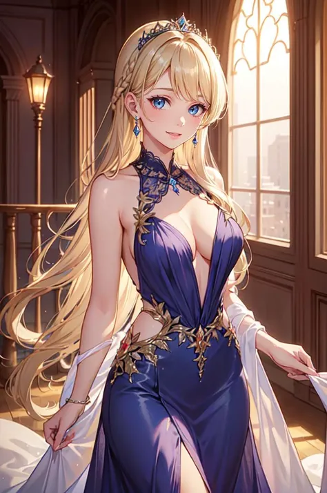 <lora:CabaretDress_v1:0.5> Cabaret_Dress,, ultra detailed, masterpiece, best quality, aesthetic, detailed,, solo, soft smile, light smile,
1girl, blue eyes, very long hair, blonde hair, long blonde hair, french braid, bangs, medium breasts,