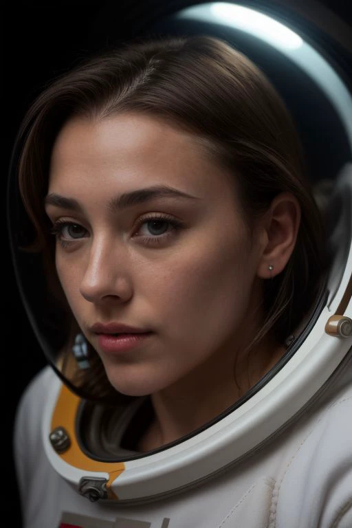 [1girl:DEN_josephine_jackson:20],
(floating in a space shuttle:1.2) wearing a (space suit:1.2), (anti gravity:1.1), floating, space craft, shuttle, (floating in low gravity:1.2),, bokeh, f1.4, 40mm, photorealistic, raw, 8k, textured skin, skin pores, intri...