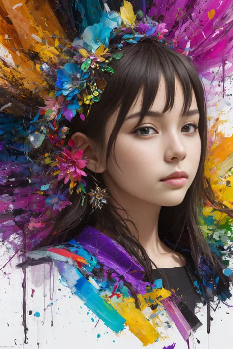 young beautiful girl, ultra detailed, official art, unity 8k wallpaper,(looking at viewer:1.2),
BREAK,
collage art, (mixed media):1.2,
layered textures, diverse materials,
unexpected combinations,
creative exploration, vibrant composition