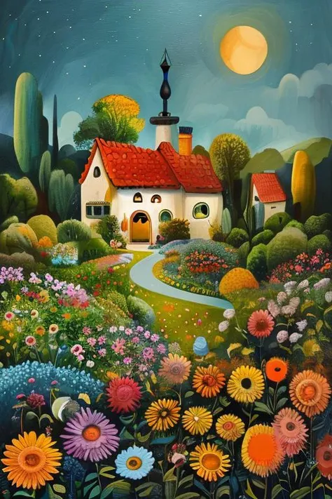 masterpiece,best quality,<lora:tbh165-:1>,illustration,style of Iwona Lifsches, A bottle of perfume in garden