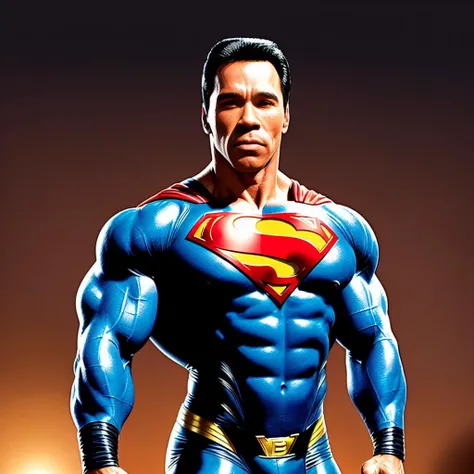 comic illustration of mylvestre in the style of jim lee, 1boy, superman abs, bara, black hair, blue bodysuit, blue eyes, bodysuit, cape, closed mouth, crossed arms, large pectorals, male focus, muscular, muscular male, pectoral lift, pectorals, red cape, s...