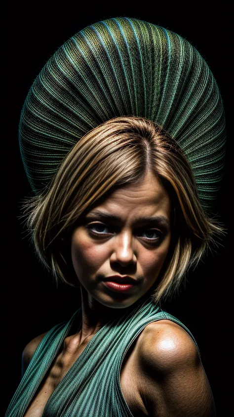 Beautiful girl with peacock plumage, Raw,Maximum texture,Maximum illumination,Brightly lit environment,Sharp focus, <lora:more_details:0.8> <lora:add_detail:0.8>, vivid, 8k, ultra realistic, perfect composition, masterpiece, best quality, hdr,vibrant color...