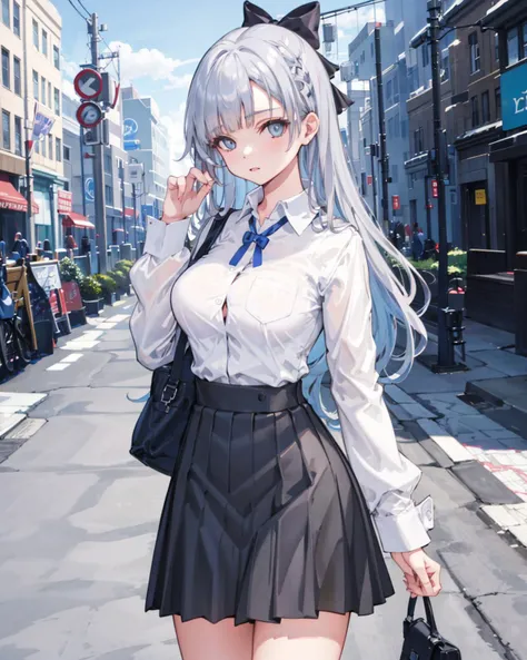 Argus (Azur Lane)  School Uniform & Original Outfit 百眼巨人 校服&原版