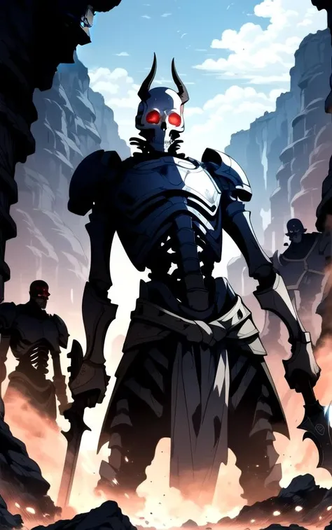 a cartoon image of a man with a sword and armor