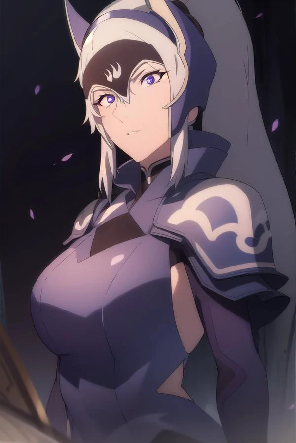 dotaluna, <lyco:luna-lyco-nochekaiser:1>,
luna, ponytail, white hair, (purple eyes:1.1),
BREAK armor, helmet,
BREAK looking at viewer,
BREAK outdoors,
BREAK <lora:GoodHands-vanilla:1>, (masterpiece:1.2), best quality, high resolution, unity 8k wallpaper, (...