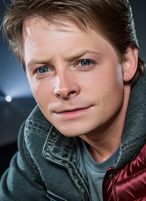 a close up of a man with a jacket on posing for a picture