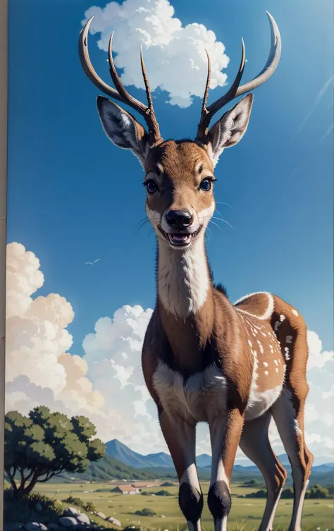 A very high resolution image from Bambi anime, Medium Shot