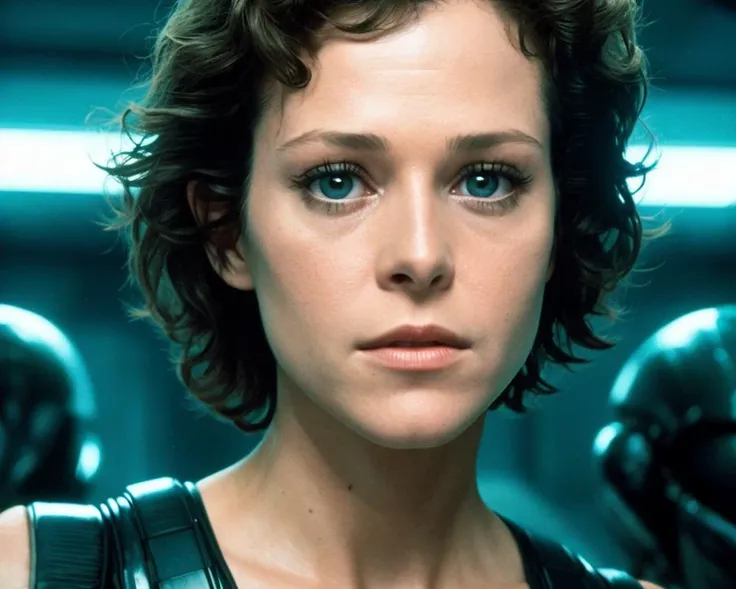 (masterpiece) (best quality), photorealistic, incredibly absurdres, (beautiful (sigourney_weaver:0.5) as  \(ellen_ripley\) from ...