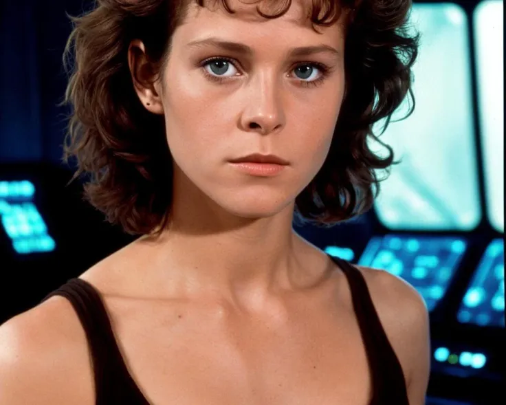 (masterpiece) (best quality), photorealistic, incredibly absurdres, (beautiful (sigourney_weaver:0.5) as  \(ellen_ripley\) from ...