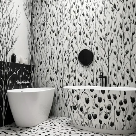 <lora:artfullytulipwillow_sdxl_v1:1>, arttlpwllw, repeating pattern, black and white, elegant, minimal, decadence, beautiful,wil...