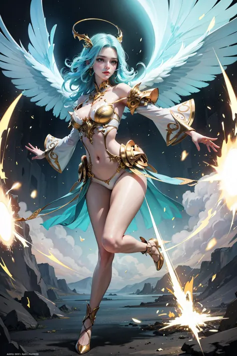 (fantasy, official art), novel illustration, (best quality, masterpiece:1.2), (extremely intricate detail), extremely delicate and beautiful,
(beautiful and aesthetic:1.2), (cute, pretty, pale skin), dynamic pose, dynamic angle, full body,
glowing effect, ...