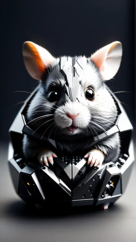 <lora:BatmanCoreXL:1>BatmanCore hamster, sleek, (carbon fiber:0.7), (tech:0.8), (sci-fi:0.7), 24mm, (analog, cinematic, film grain:1.3), Bokeh DOF, (Masterpiece:1.3) (best quality:1.2) (high quality:1.1)