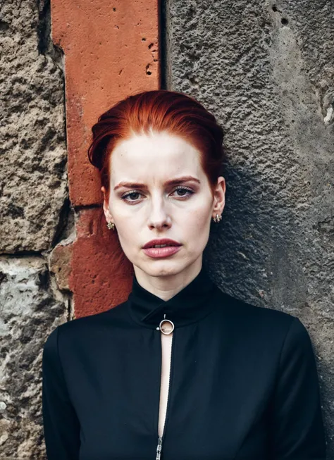 portrait of sks woman in Buenos Aires, at the Recoleta Cemetery, by Flora Borsi, style by Flora Borsi, bold, bright colours, ((Flora Borsi)), by Peter Lindbergh, <lora:locon_madelainepetsch_v1_from_v1_64_32:1>