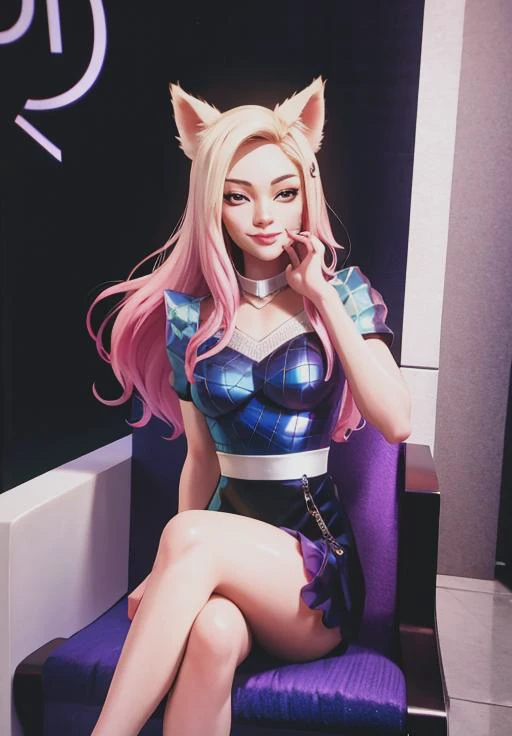 <lora:kda_ahri:0.8>,kda_ahri, smirk, sitting