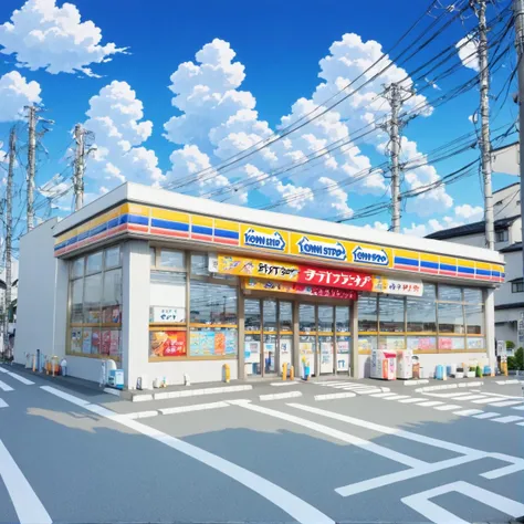 コンビニの外観M SDXL