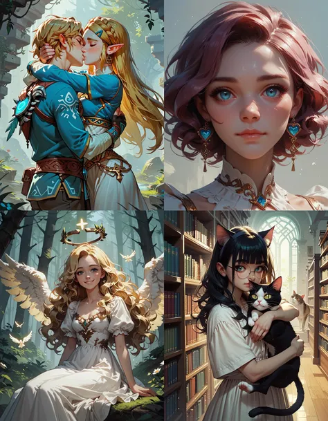 https://civitai.com/articles/5300 ___ All images: score_9, score_8_up, score_7_up ___ 1st image: 1girl, 1boy, Princess_Zelda, (The_Legend_of_Zelda:_Breath_of_the_Wild), standing, kiss, hug, closed_eyes ___ 2nd image: 1girl, lovely face, portrait, close-up,...