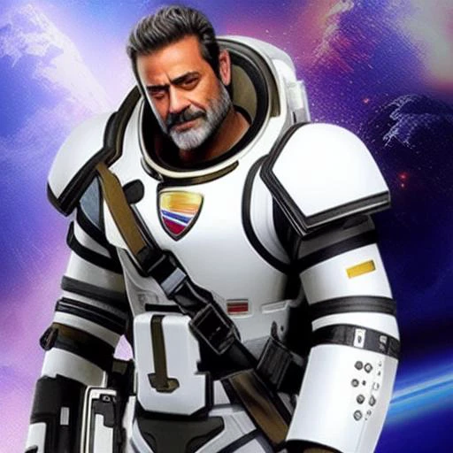 jeffreydm wearing a space encounter suit with oxygen, white background 80sAnime