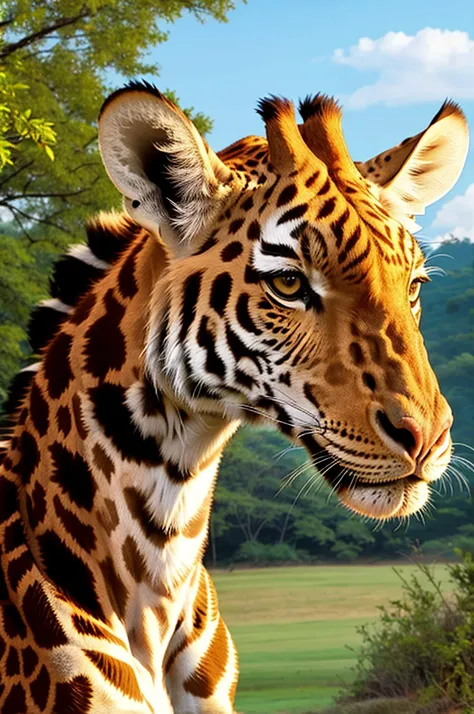 hybrid, Giraffe, Tiger