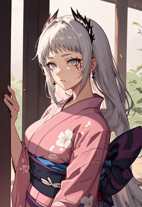 best quality, masterpiece, highres, solo, (irene_arknights:1.10), (yukata:1.30), (kimono:1.15), 21 <lora:irene_arknights:0.80>