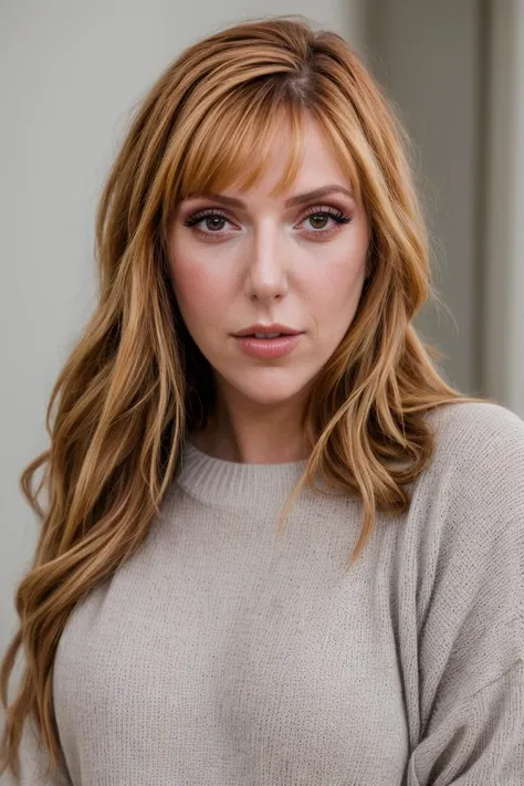 <lora:laurenphillips:1>,laurenphillips,sweater,perfect portrait,makeup,, Fujifilm X-T3,1/1250sec at f/2.8,ISO 160,84mm,RAW photo,Uplight,wide shot,ideal face template,film grain,distance from camera,RAW Photo, DSLR,, <lora:add_detail:1>,detailed face,reali...