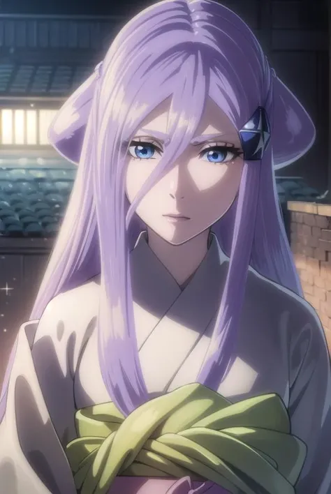 sodenoshirayuki, <lora:sodenoshirayuki-lora-nochekaiser:1>,
sode no shirayuki, long hair, blue eyes, hair ornament, purple hair, flower, hair flower, light purple hair,
BREAK japanese clothes, kimono, sash, obi,
BREAK outdoors,
BREAK looking at viewer, (co...