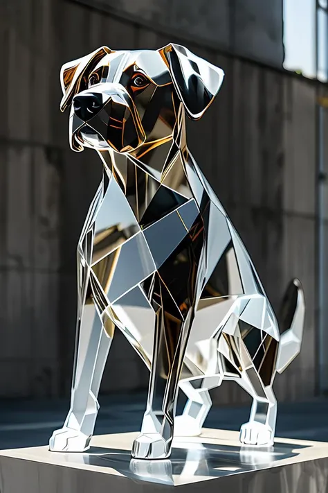 master piece, high quality,  a  dog,  <lora:J_glass:0.8> j_glass