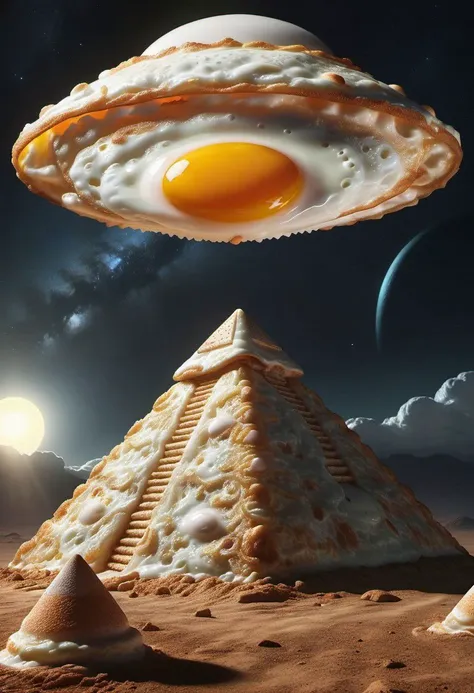 masterpiece, best quality, 4K, 8K, ultra detailed,
ral-friedegg, ufo in the sky, pyramid, alien landing, night, beam,