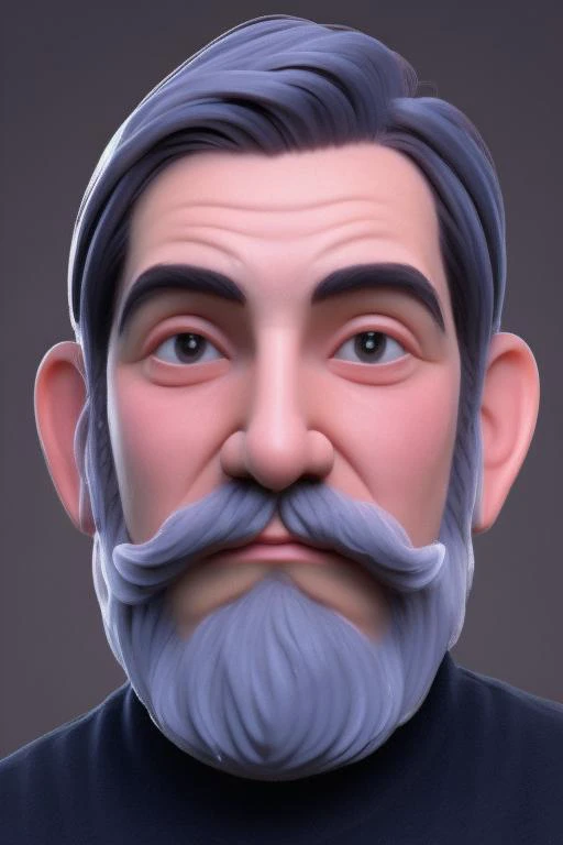 cute elderly man with beard moustache, 3dmm  <lora:3DMM_V12:3>