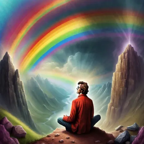 {"prompt": "Psychedelic Healing Dude, PHD I climbed a mountain To see a doctor Not a guru A sign on the way up read u201cCome as you are You may only find youu201d The treacherous trail Was a staircase ascent Up a winding Mountain top I climbed it All the ...