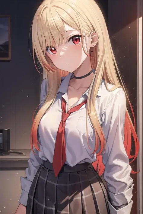 marinkitagawa, <lyco:marinkitagawapopochichi-lyco-nochekaiser:1>,
marin kitagawa popochichi, blonde hair, choker, ear piercing, earrings, long hair, piercing, (red eyes:1.5), straight hair, swept bangs, gradient hair,
BREAK black necktie, long sleeves, ple...