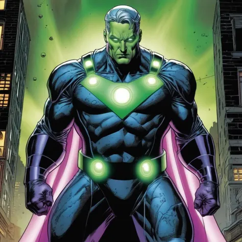 Horror-themed, hyperrealism, filmic
 <lora:Brainiac-000001:1> Brainiac
 supervillain appearing in American comic books published by DC Comics
One of the most intelligent beings in the universe, Eerie, unsettling, dark, spooky, suspenseful, grim, highly det...