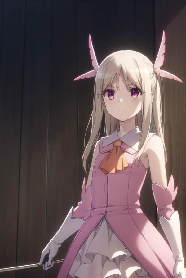 illyasvielvoneinzbern, <lora:illyasviel von einzbern s2s3-lora-nochekaiser:1>,
illyasviel von einzbern, long hair, blonde hair, (red eyes:1.3), (parted bangs:1.5), smile,
BREAK hair ornament, gloves, dress, jewelry, earrings, detached sleeves, ascot, magic...