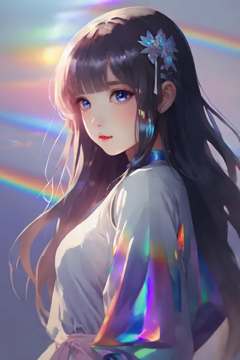 iridescent painting, prismatic, holographic, chromatic aberration,
masterpiece, best quality, 1girl, <lora:kwFemale_Beta40-SDXL_v1:1>, chinese,waifu