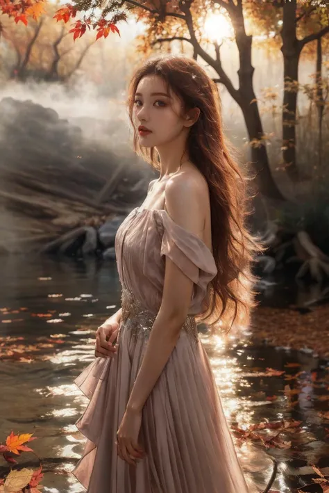 (fashion magazine cover:1.2),(full-size photograph:1.2),(a beautiful and delicate girl:1.2),gorgeous formal attire,(fashion design:1.1),a tender and watery gaze,elegant,
((Dadaism)),(creek:1.2),(free wind:1.1),(mist:1.1),warm and delicate sunshine,<lora:ma...