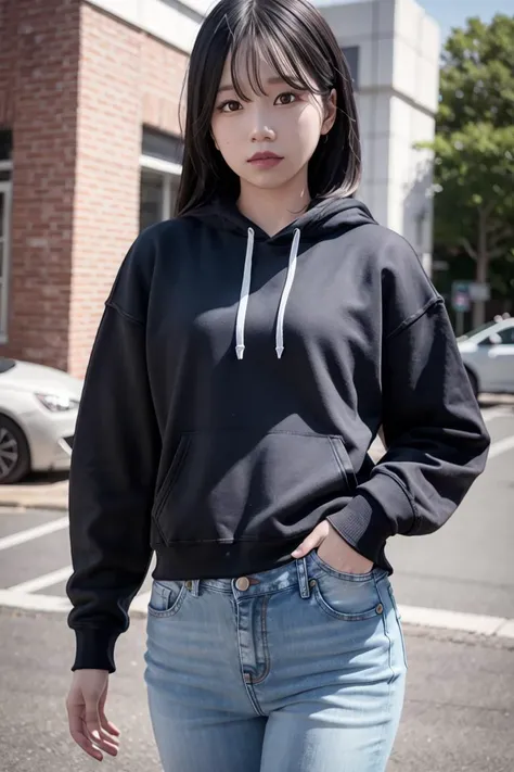 joyuri, woman, urban, streets, (day:1.1), RAW,(8k, best quality, masterpiece:1.2),(intricate details:1.4),(photorealistic:1.4),octane render, complex 3d render ultra detailed, studio soft light, rim light, vibrant details, ultra detailed, realistic skin te...