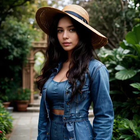 (San Francisco Golden Gate Park, SFW, denim jacket, long-sleeve maxi dress, wide-brimmed hat, comfortable sneakers, enjoying the gardens, early evening:1.35) Instagram_Influencer_104_By_Stable_Yogi
Faceshot_By_stable_yogi
Styler_Embedding_By_Stable_Yogi
<l...