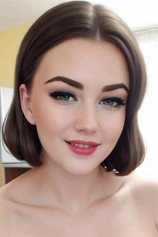 <lora:sunshine-06:0.6>, sunshine, (epic)
 , ((fifties hair, 50s hairstyle, fifties dress, kitchen, home)), smiling, (lipstick, blush, eye shadow), ((best quality, masterpiece, extreme details, high resolution):1.2),((detailed eyes, beautiful eyes, detailed...