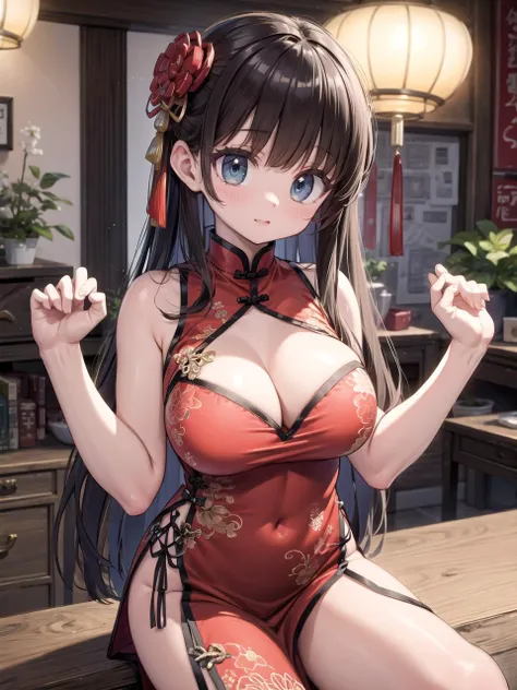 china dress, (breasts:0.8)