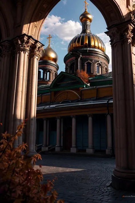 (photo RAW),(autumn,the cathedral of saint peter in saint petersburg, russia:1.3),(abstract textured background:1.2),masterpiece, top quality, best quality, official art,highest detailed,depth of field,bokeh,atmospheric lighting, cinematic composition,comp...