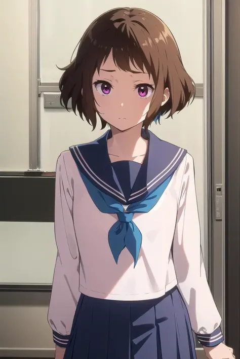 mayakaibara, <lora:mayaka ibara s1-lora-nochekaiser:1>,
mayaka ibara, short hair, brown hair, (pink eyes:1.3),
BREAK skirt, school uniform, serafuku, kamiyama high school uniform (hyouka), black skirt, long sleeves, black sailor collar, neckerchief, (blue ...