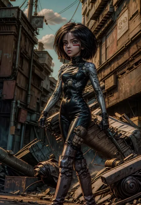 (masterpiece, top quality, best quality, official art, beautiful and aesthetic:1.2,photorealistic:1.4, ),<lora:more_details:1>,
 <lora:Alita_SDXL_v2:0.8>, 4lit4,
 <lora:battle_angel_alita2:0.6>,  battle angel alita, alita, zalem
<lora:GallyV1.5:0.8>, gally...