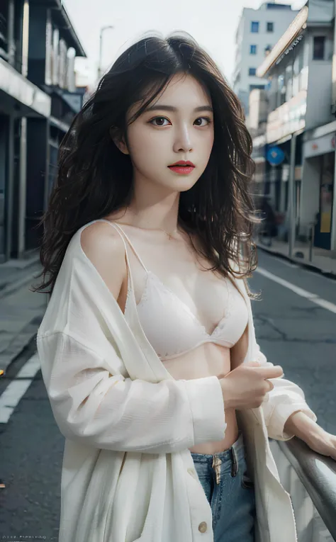 1girl, <lora:nwsjmajic-05:0.8>,(wavy hair:1.21),(disheveled hair:1.331), messy hair, long bangs, hairs between eyes,(open clothes),
beautiful detailed eyes,dark background, moonlight, ,flower_petals,city,full_moon,
(ultra high res,photorealistic,realistic,...