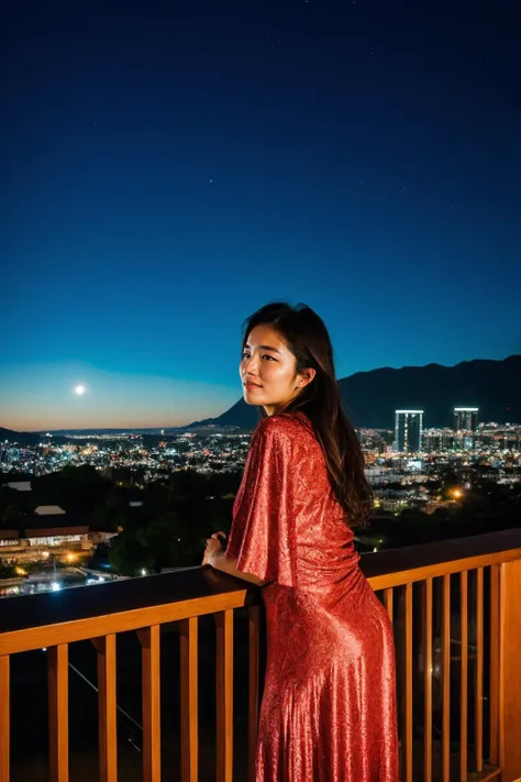 (masterpiece, best quality, high resolution:1.2),
HDR, shot on Canon 5D Mark II, depth of field, intricate details,
a pretty Asian girl looking at the night sky <lora:ZH_ShotByElsaBleda_v1:0.8>, zh_shot_by_elsa_bleda, realistic, scenery