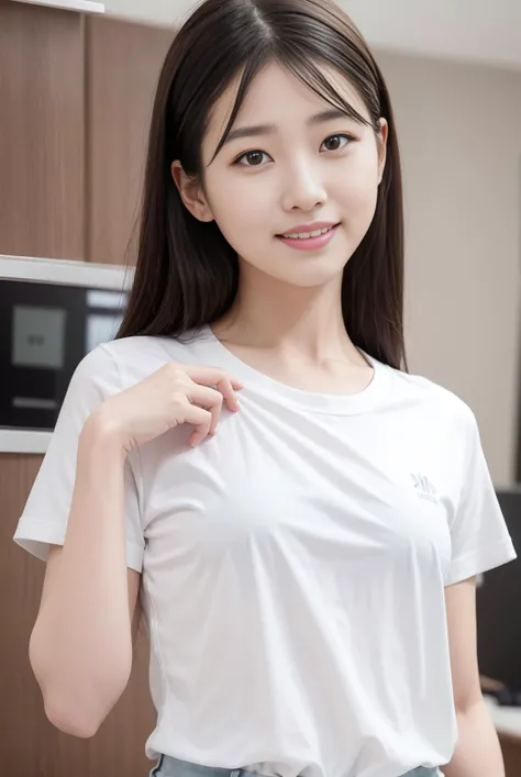 stream, smile, 1girl, lift shirt, the most beautiful image ever seen, uhd, RAW, korea, sharp focus, realistic, (photorealistic),  best quality, ultra high res, masterpiece,  <lora:koreaface10:0.8>