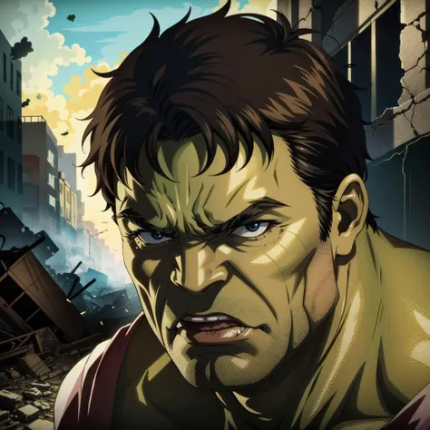 hulk in the city