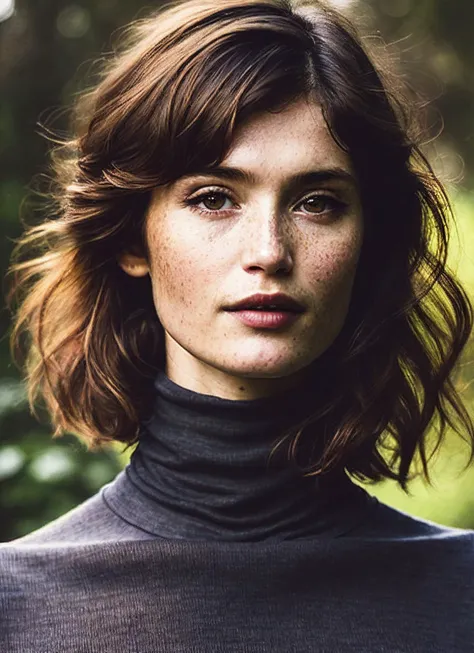 A stunning intricate full color portrait of (sks woman:1), wearing a black turtleneck, epic character composition, by ilya kuvshinov, alessio albi, nina masic, sharp focus, natural lighting, subsurface scattering, f2, 35mm, film grain, <lora:locon_gemma_v1...