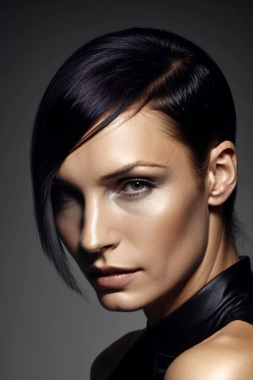 fmk, protrait of woman, (slick hair:1.1), grey background,
 <lora:CR-FamkeJanssen-v1-frankyfrank2k:1>