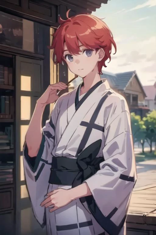 masterpiece, best quality, ultra-detailed, illustration, 1boy, solo, male focus, looking at viewer, , , <lora:sirius_dieke:0.70>, sirius_dieke, , yukata